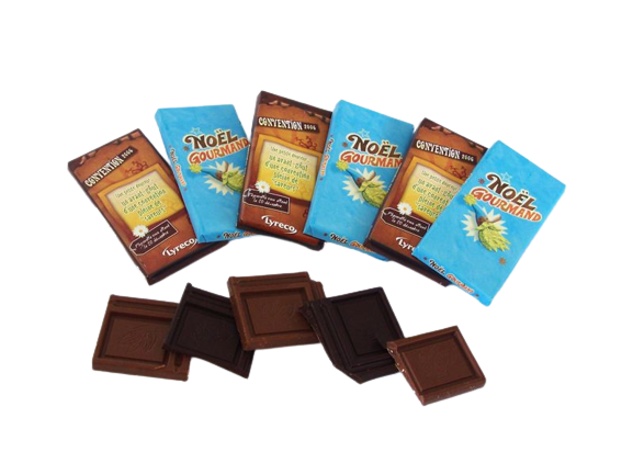 tablettes chocolat 30 gr personnalisées
